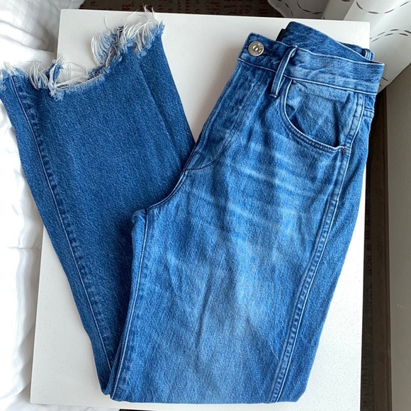 3x1 Women's Blue W4 Shelter Austin Crop Jeans - Picture 4 of 16